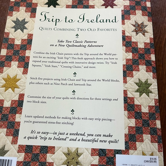 Trip to Ireland quilt book - Picture 4 of 4